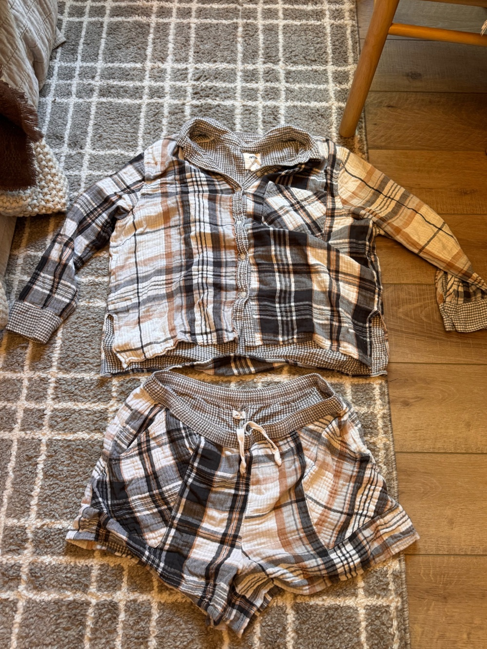 Pajama Set, Plaid
